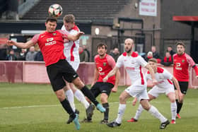 Action from Fareham's 4-3 win over Horndean at Cams Alders in January. Picture: Keith Woodland