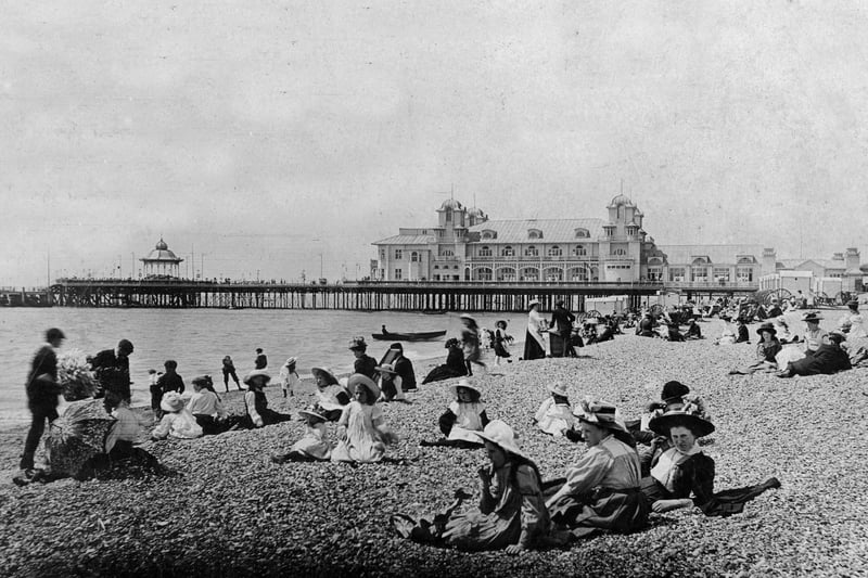 South Parade Pier and the beach at Southsea photographed about the turn of the last century. Picture: Paul Costen collection