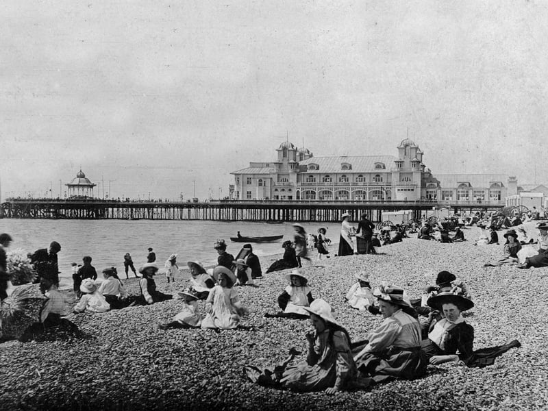 South Parade Pier and the beach at Southsea photographed about the turn of the last century. Picture: Paul Costen collection