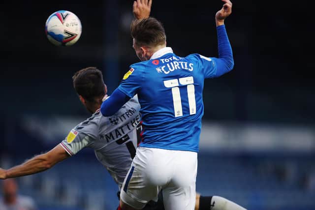 Ronan Curtis was Pompey's stand-out player against Charlton, according to Gaffer for a Day Tom Clark. Picture: Joe Pepler