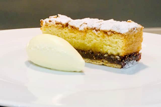 Fig and almond bakewell by Lawrence Murphy.