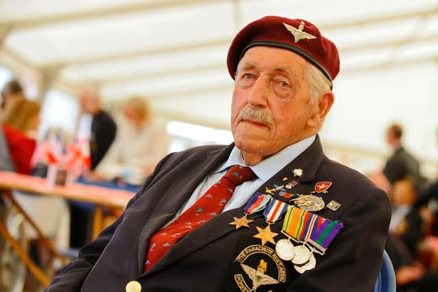 D-Day veteran Arthur Bailey, who turns 96 on Tuesday, was given a surprise birthday celebration while in lockdown.

Picture: Malcolm Wells (141687-3662)