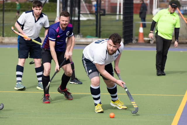 Gosport's O'Bryne in possession against Portsmouth 2nds. Picture: Duncan Shepherd