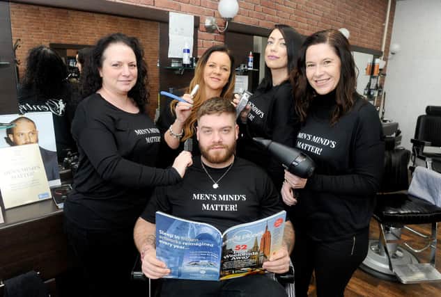 The Gentry Barbershop in Gregson Avenue, Bridgemary, Gosport, will be offering free haircuts to key workers when they are able to reopen.

Pictured on February 27 is: (l-r) Danielle Knight, co-owner with Tracey Mitchell, Victoria Harkin, barber and Julie James, manager with (seated) Ashley Caisley, barber.

Picture: Sarah Standing (270220-8857)