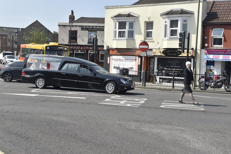 The funeral of veteran Reginald Plowman took place at The Salvation Army Church in The Crossways, Gosport, on Thursday, May 9, 2024.

Picture: Sarah Standing (090524-1970)