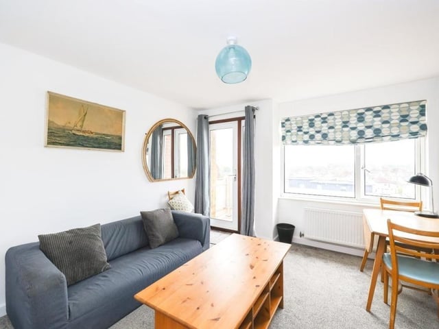 This two bedroom apartment in Bramble Road, Southsea, is on the market for £165,000. It is listed by Purplebricks.
