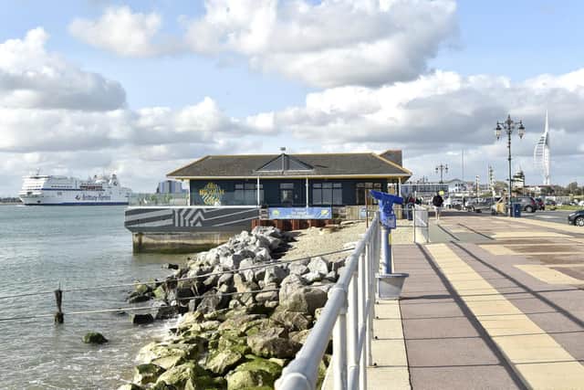 Southsea seafront before the coastal scheme work starts.  Picture: Sarah Standing (101024-3149)