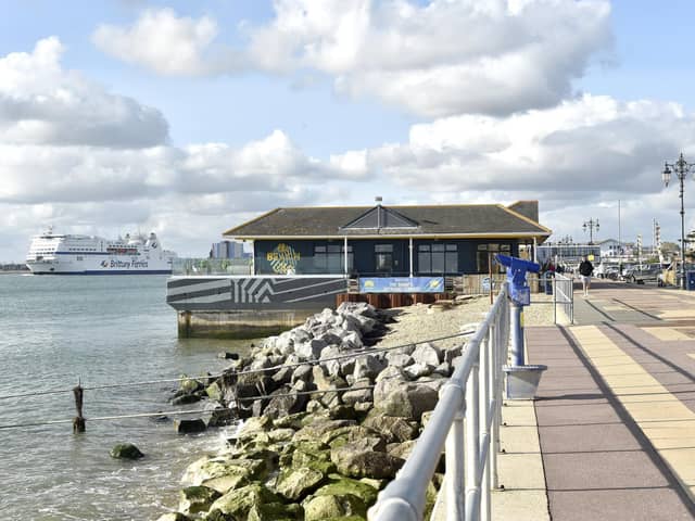Southsea seafront before the coastal scheme work starts.  Picture: Sarah Standing (101024-3149)