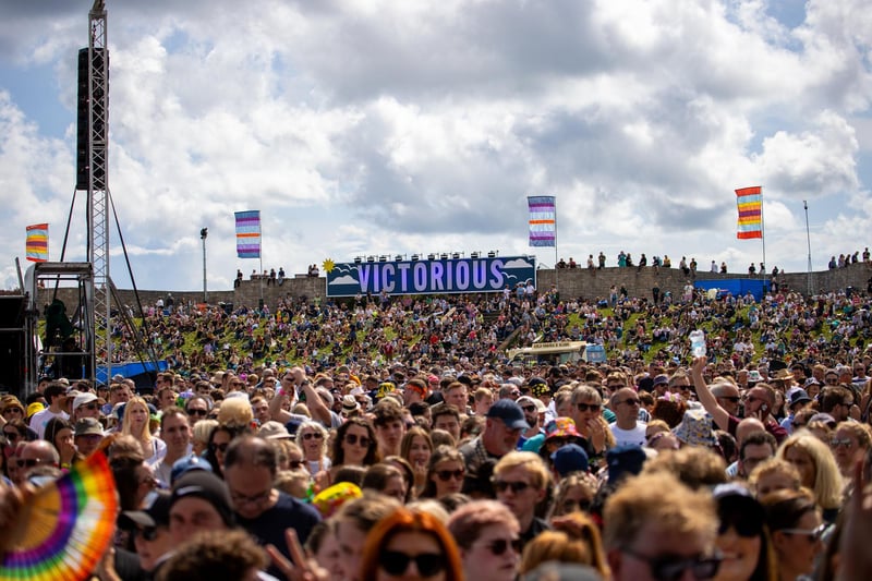 Fans packed into Castle Field to watch McFly
Photo by Alex Shute