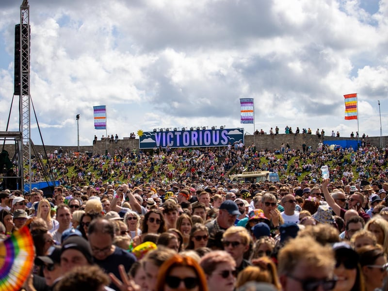 Fans packed into Castle Field to watch McFly
Photo by Alex Shute