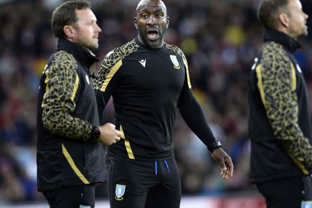 Owls boss Darren Moore Pic Steve Ellis