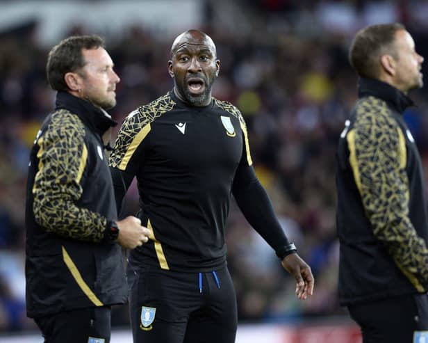 Owls boss Darren Moore    Pic Steve Ellis