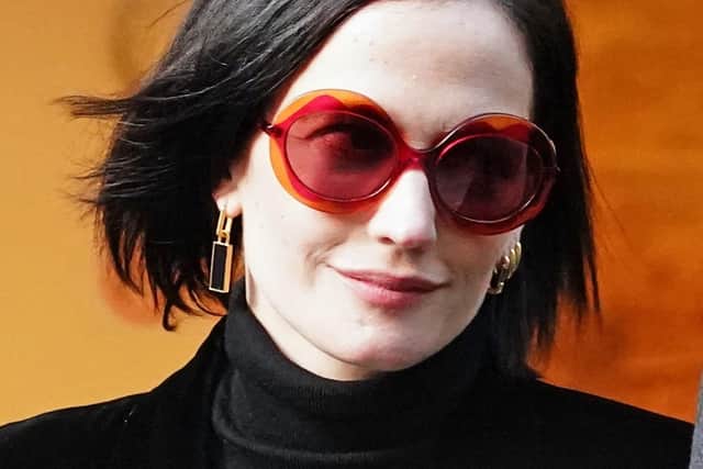 Eva Green departs the Rolls Building, London, where she is suing production company White Lantern Films, over payment for the shuttered British film project A Patriot. Picture: Jordan Pettitt/PA