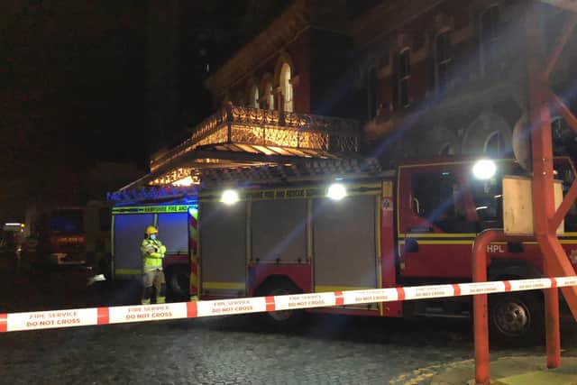 Dozens of emergency service workers were involved in the rescue at Southsea railway station after a person was hit by a train. Photo: Tom Cotterill