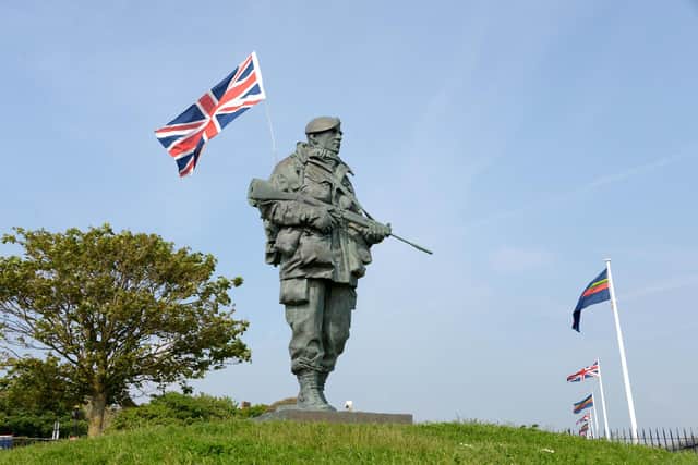 The Yomper statue remains outside the former Royal Marines Museum in Eastney, which is a memorial to those who fought in the Falklands conflict.

Picture: Paul Jacobs