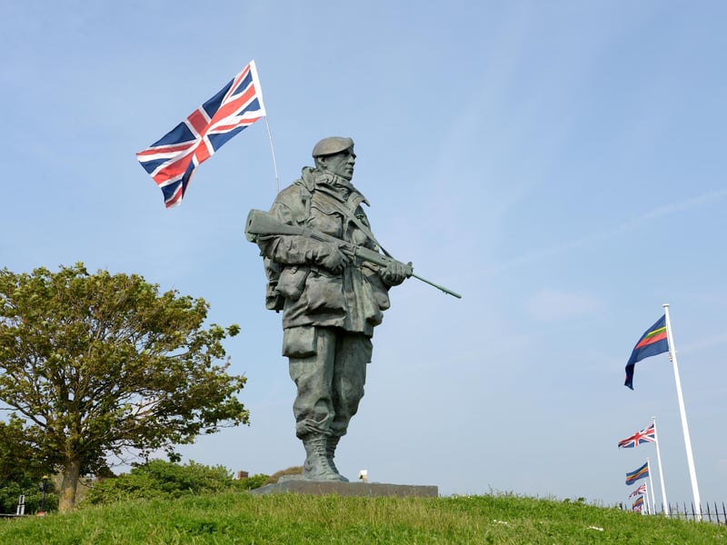 Roughly 9 miles into the run is the Yomper statue outside the Royal Marines Museum in Eastney, which is a memorial to those who fought in the Falklands conflict.

Picture: Paul Jacobs