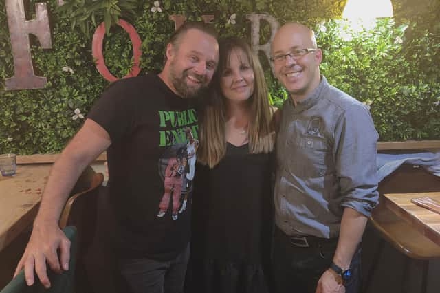 Matt and Cheryl Gibbs with Vinnie at Four London Road, July 2021