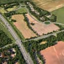 An impression of how the new-look Junction 10 of the M27 might look, released in 2019