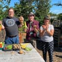 Members of Community Spirit (supported by Gosport Voluntary Action) at their allotment