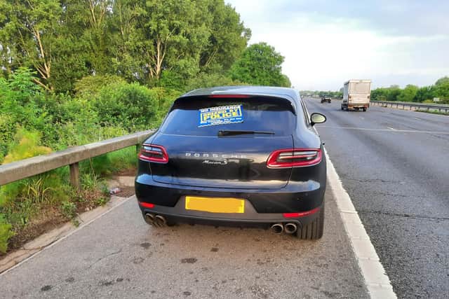 The driver had an expired licence and was not insured on their mother-in-law's car. Picture: Hampshire Roads Policing Unit.