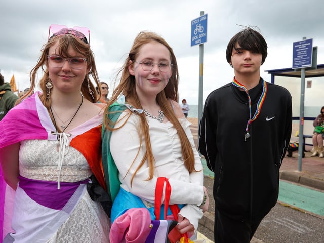 From left, Mia Shutt, Kai Hopkins and Harley Gale. Picture: Chris Moorhouse (070625-027)
