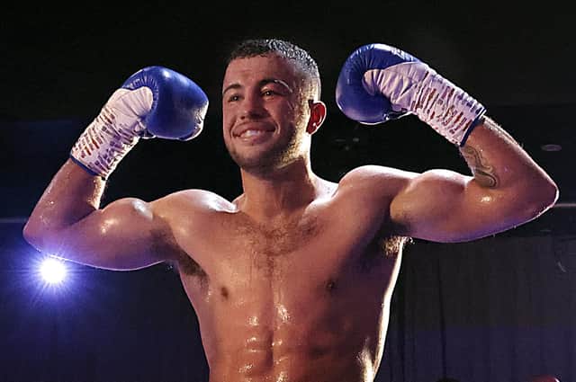 Lucas Ballingall looks pretty pleased after landing his latest pro career win on South Parade Pier. Picture: Barry Zee