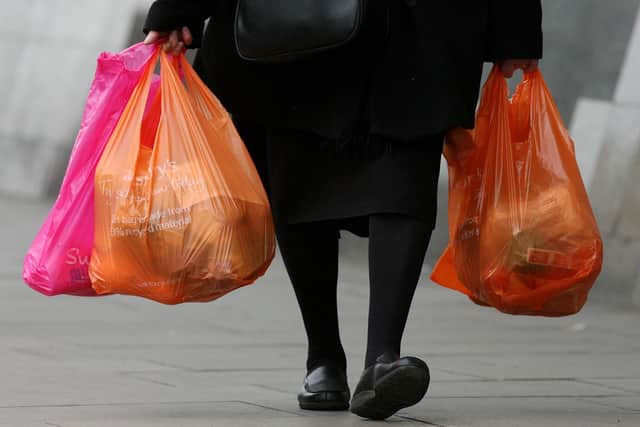 Carrier bags will cost 10p from May 21. Photo by Cate Gillon/Getty Images