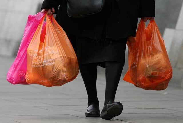 Carrier bags will cost 10p from May 21. Photo by Cate Gillon/Getty Images