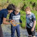 Pond dipping in Fishbourne Meadows