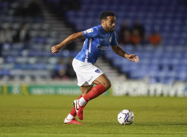 Louis Thompson was arguably Pompey's best player at Fratton Park as the Blues lost to Sutton United   picture: Jason Brown/ProSportsImages