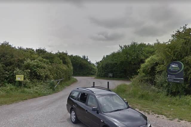 Heather Verrinder has been left 'heartbroken' after her cat Patches was found dead with her tail missing in woodland near Fort Nelson, Portchester. Picture: Google