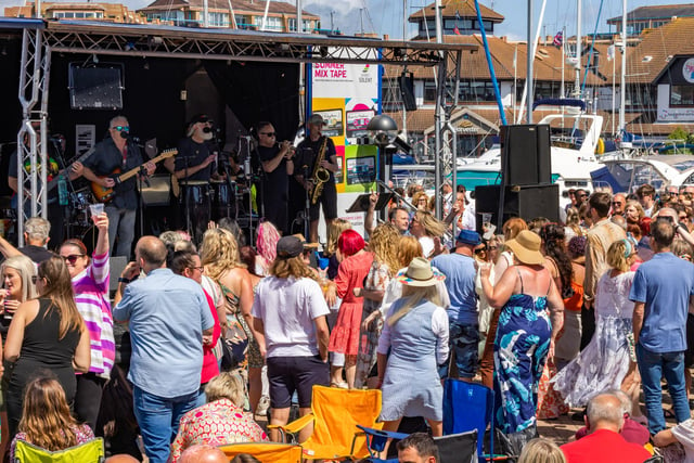 The crowd at the Totally Tributes show at Port Solent. 
Picture: Mike Cooter (290723)
