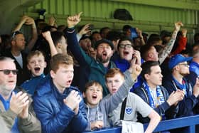 Pompey fans. Picture: Joe Pepler