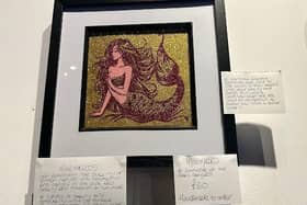 Each piece of artwork came with a description about what it symbolises for sailors.