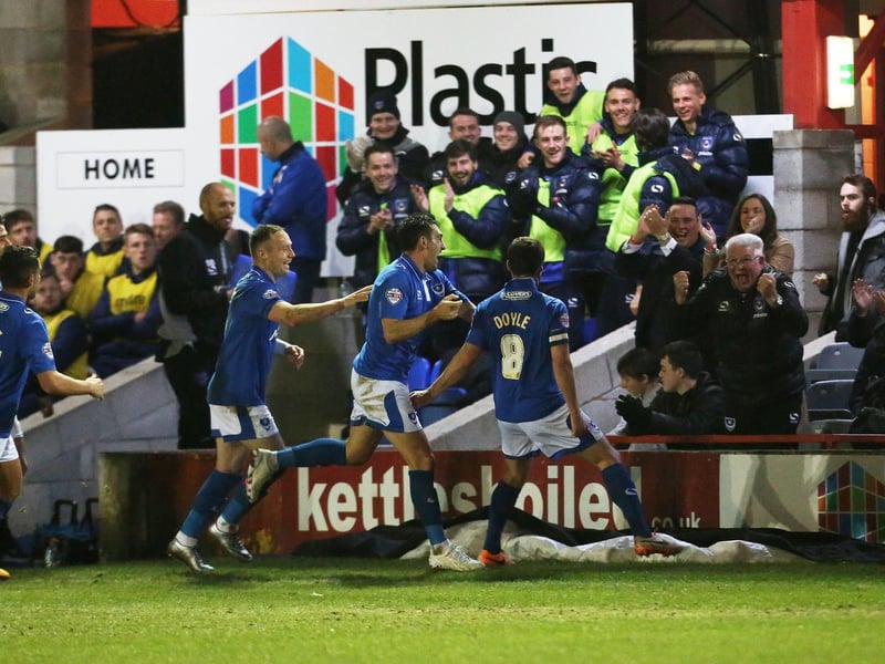 Pompey headed to promotion rivals Accrington requiring a positive result - and found themselves 3-0 up after 43 minutes through Kyle Bennett, Matthew Pearson's own goal and a stunning Michael Doyle volley. Before the match, Blues boss Paul Cook and Accrington manager John Coleman were involved in a huge argument over Romy Boco being named on Stanley's bench, breaking a gentleman's agreement after the Blues let him join them. But Cook had the last laugh. Picture: Joe Pepler