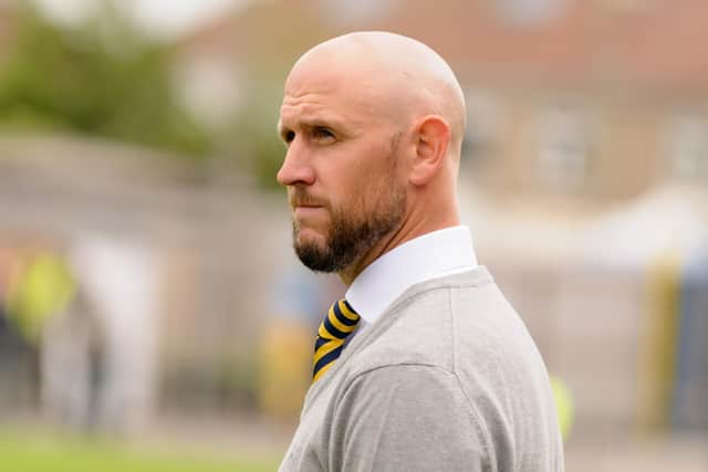 Lee Molyneaux on the touchline during his season in charge of Gosport Borough.
Picture: Duncan Shepherd