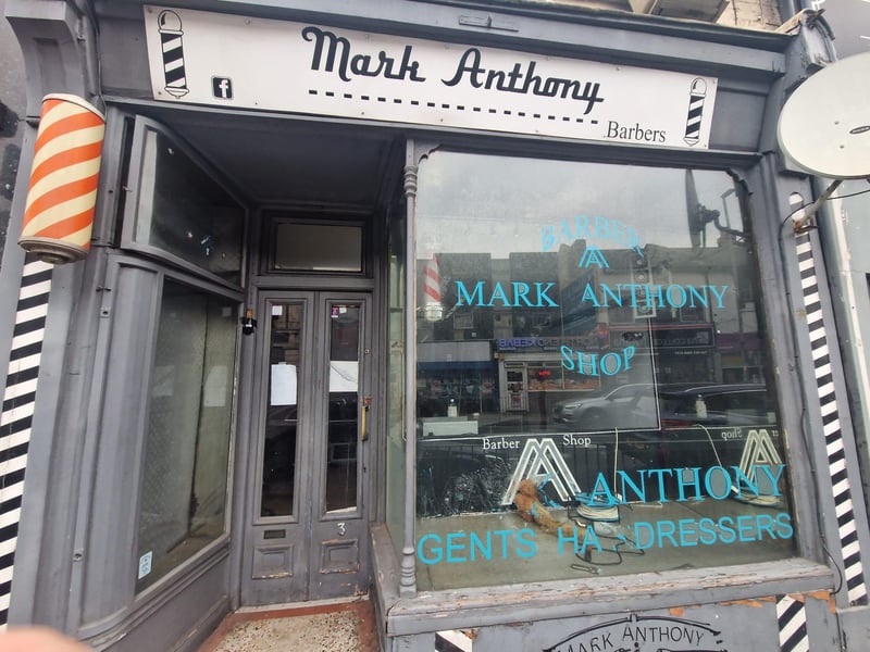 Mark Anthony barbershop at 3 London Road, North End, Portsmouth shut last year, with owner Mark now running the business from home.