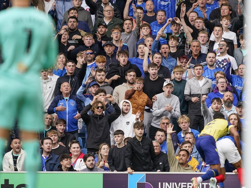 18,046 home fans were inside Fratton Park to cheers on John Mousinho's Blues.