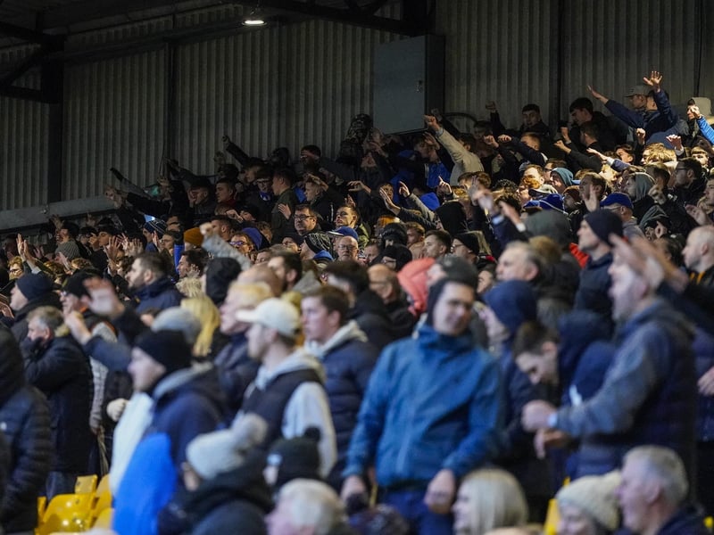Around 1,800 Pompey fans were in raucous voice in the 1-0 victory at Port Vale.