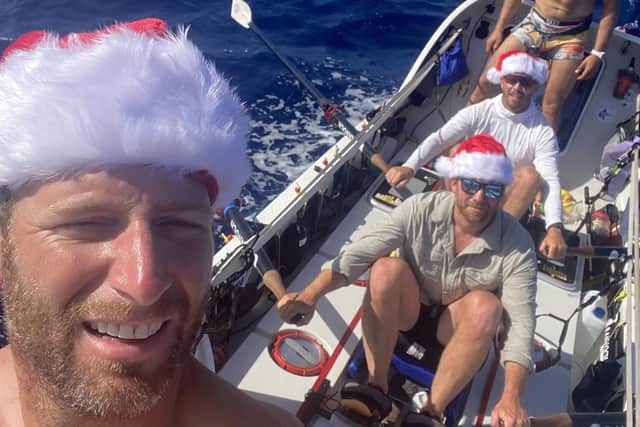 The Bubbleheads spent 37 days, 12 hours, and 45 minutes rowing 3,000 miles across the ocean.
