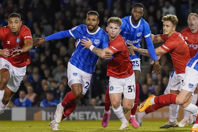 Pompey boss John Mousinho has warned Chelsea loanee Tino Anjorin he will be targeted by sides after his full league bow against Wycombe on Tuesday night. Pic: Jason Brown.