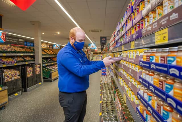 Store manager, Dan Lebas in the Aldi Store, Gamble Road, Portsmouth.
Picture: Habibur Rahman