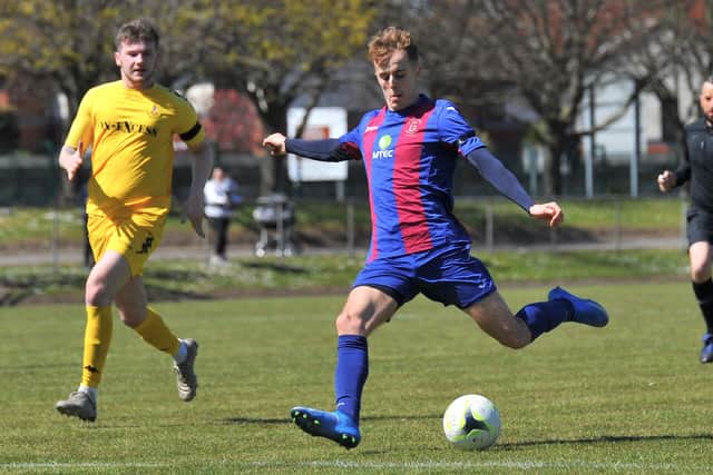James Franklyn about to put US Portsmouth into the lead against Christchurch. Picture: Martyn White.