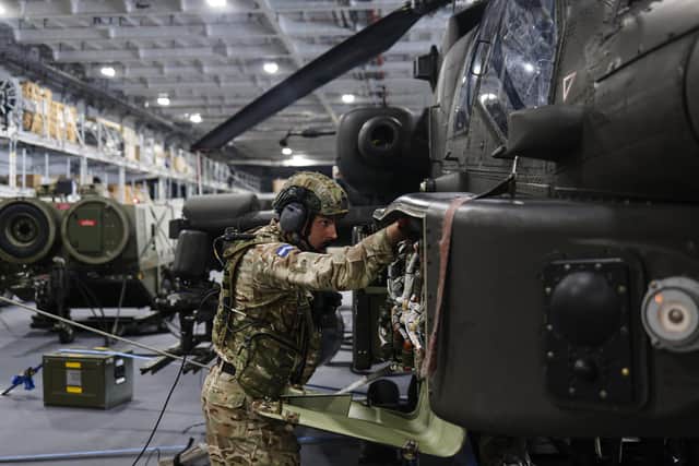 A soldier from 656 Squadron. Picture: LPhot Mark Johnson