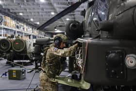 A soldier from 656 Squadron. Picture: LPhot Mark Johnson