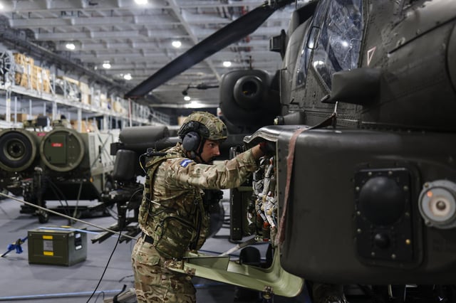 A soldier from 656 Squadron. Picture: LPhot Mark Johnson