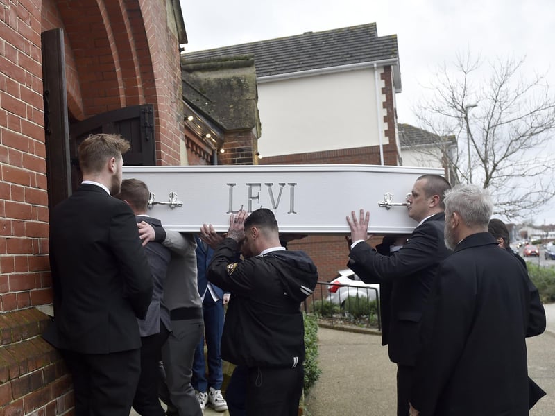The funeral of Levi Kent took place on Thursday, December 21, 2023 at St John's Church in Forton Road, Gosport. 

Picture: Sarah Standing