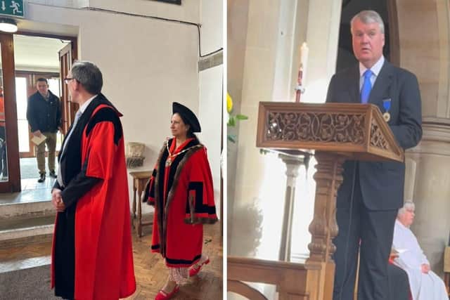 Councillor Sean Woodward spoke proudly of his achievements after Sunday's ceremony.