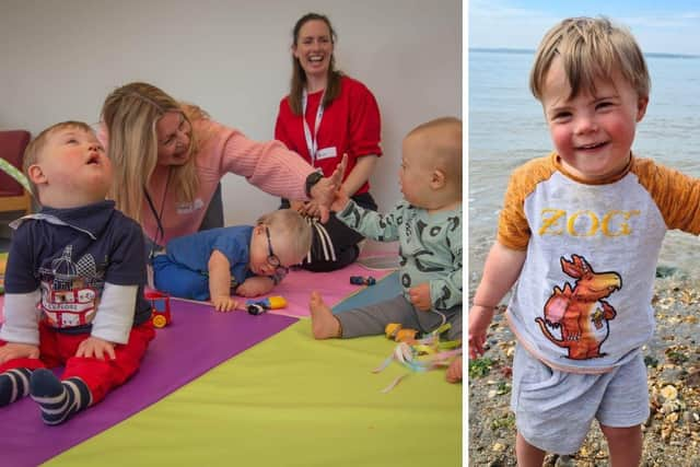 Fundraising towards Portsmouth Down Syndrome Association's new base was partly inspired by Zach Keay, right, who died suddenly aged two