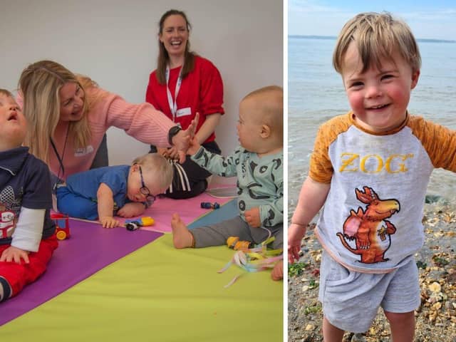 Fundraising towards Portsmouth Down Syndrome Association's new base was partly inspired by Zach Keay, right, who died suddenly aged two